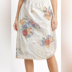 Skandi girl VINTAGE NEIMAN MARCUS Lindsey Roscoe For Farr West Slip Floral Sz M